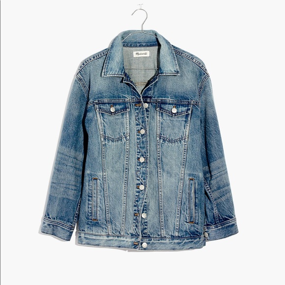 Madewell Jackets & Blazers - Madewell The Oversized Jean Jacket in Capstone